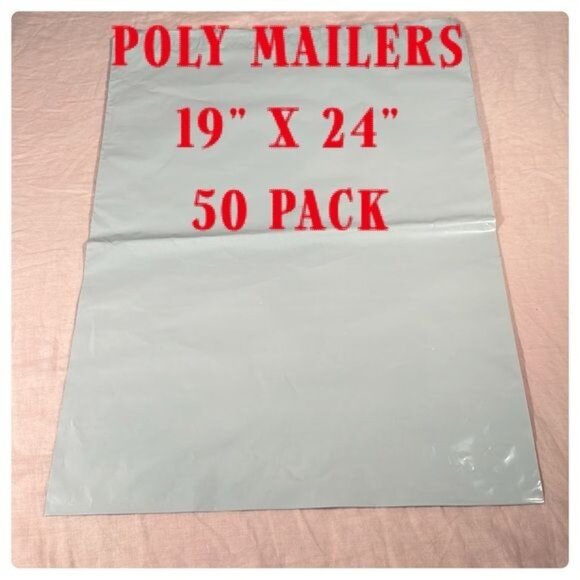 Other - 19x24 Poly Mailers Envelopes Shipping Bags White 2.5 mil  50 pack bulk mailers